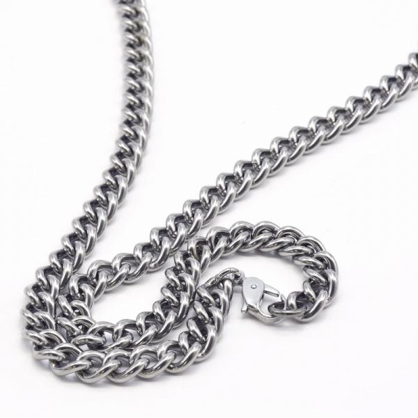 ネックレス チェーン 純チタン カット無し喜平チェーン 幅7.3mm 長さ45cm｜鎖 チタン アク...