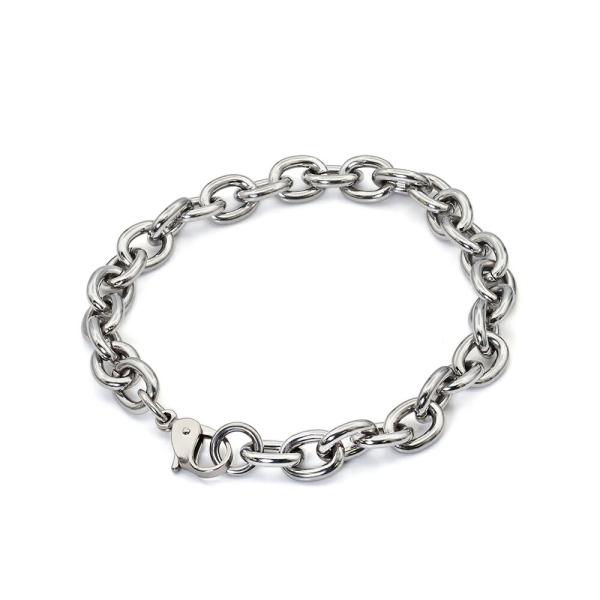 ブレスレット チェーン 純チタン 小豆チェーン 幅7.9mm 長さ20cm｜鎖 チタン アクセサリー...