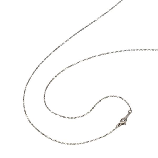 ネックレス チェーン 純チタン 小豆チェーン 幅1.3mm 長さ60cm｜鎖 チタン アクセサリー ...