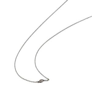 ネックレス チェーン 純チタン 小豆チェーン 幅1.65mm 長さ60cm｜鎖