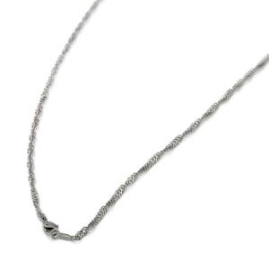 ネックレス チェーン 純チタン スクリューチェーン 幅3.5mm 長さ38cm