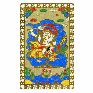 風水グッズ 孔雀明王 開運風水カード 健康祈願 無病息災 厄除け 金色