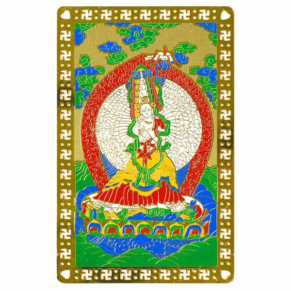 風水グッズ 大白傘蓋仏母 開運風水カード 無病息災 厄除け 金色｜開運護符 開運お守り 開運祈願 お...