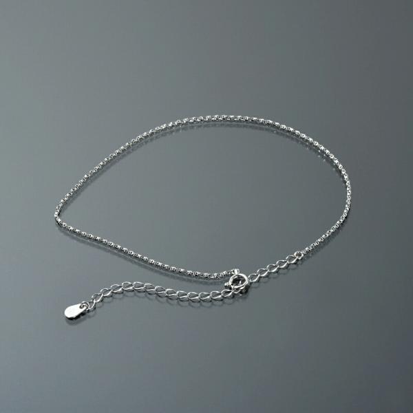 アンクレット チェーン PT850 プラチナ ツイストベネチアンチェーン 幅0.9mm 長さ24cm...