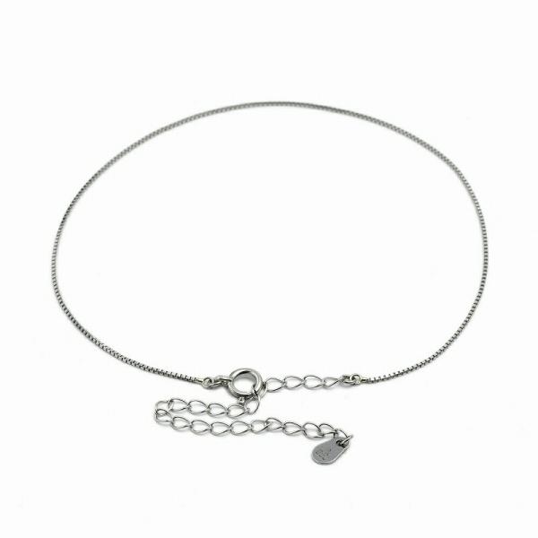 アンクレット チェーン PT850 プラチナ ベネチアンチェーン 幅0.7mm 長さ24cm｜鎖 8...
