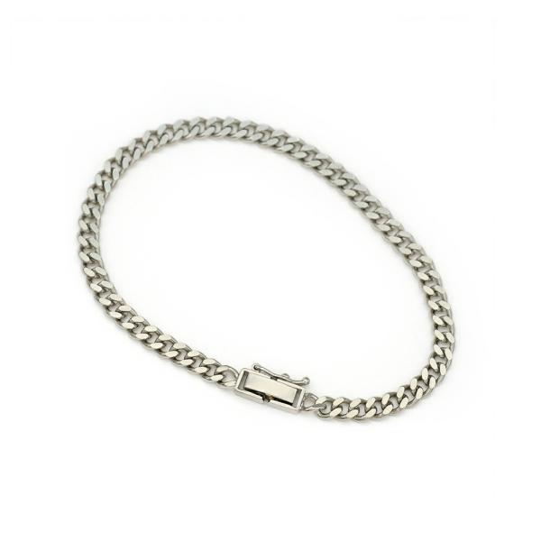 ブレスレット チェーン PT850 プラチナ 2面カット喜平チェーン 幅3.6mm｜鎖 850pt ...