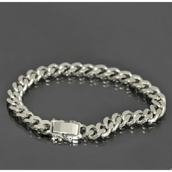 ブレスレット チェーン PT850 プラチナ 2面カット喜平チェーン 幅15.3mm｜鎖 850pt...