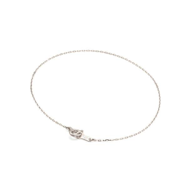 ブレスレット チェーン PT850 プラチナ グリームカット入り4面カットロング小豆チェーン 幅0....