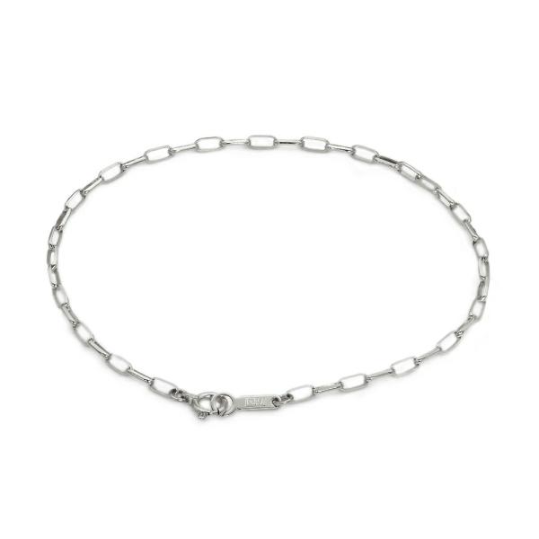 ブレスレット チェーン PT850 プラチナ サイドカットロングロールチェーン 幅2.1mm｜鎖 8...