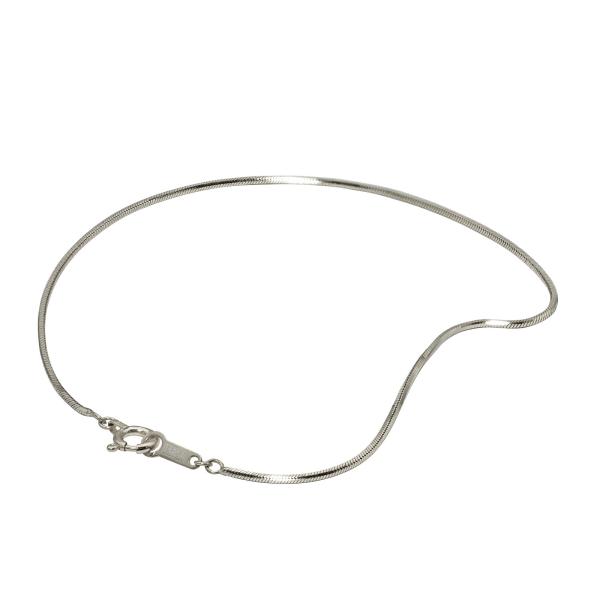 ブレスレット チェーン PT850 プラチナ 8面カットスネークチェーン 幅0.9mm｜鎖 850p...