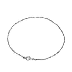 ブレスレット チェーン PT850 プラチナ ベネチアンチェーン 幅0.8mm