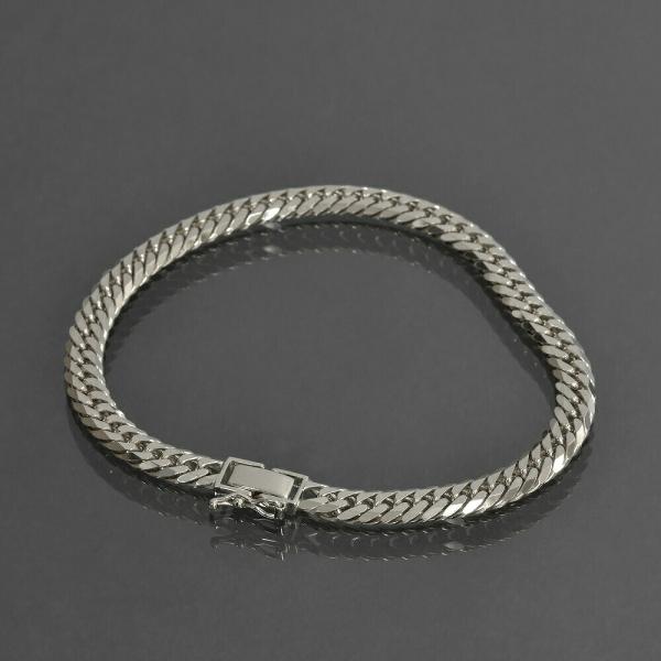 ブレスレット チェーン PT850 プラチナ 6面カットダブル喜平チェーン 幅5.3mm｜鎖 850...