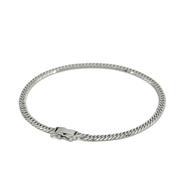 ブレスレット チェーン PT850 プラチナ 6面カットダブル喜平チェーン 幅3.8mm｜鎖 850...