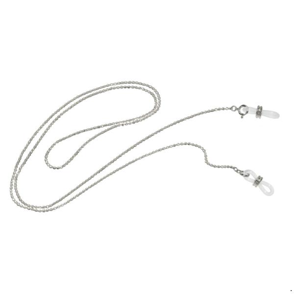 メガネチェーン PT850 プラチナ カットボールチェーン（Wドーナツ型） 幅1.5mm 長さ70c...