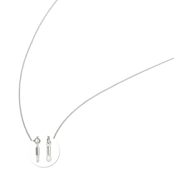 メガネチェーン PT850 プラチナ 小豆チェーン（筒型） 幅0.8mm 長さ70cm 眼鏡チェーン...