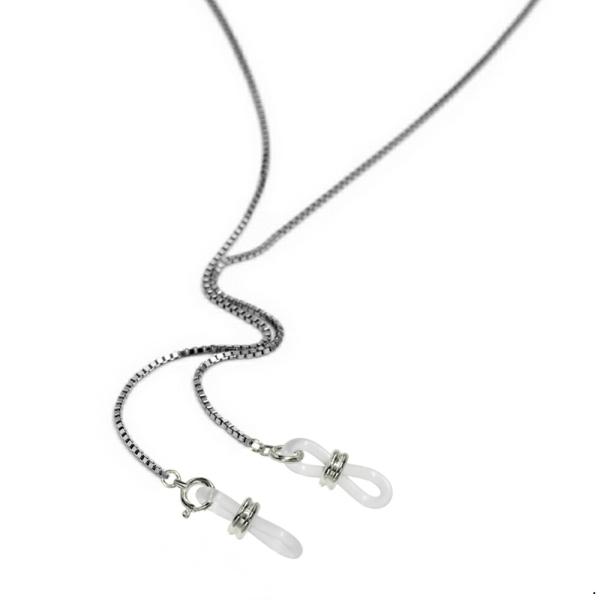 メガネチェーン PT850 プラチナ ベネチアンチェーン（Wドーナツ型） 幅0.85mm 長さ70c...