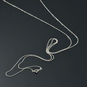 ネックレス チェーン PT850 プラチナ カットボールチェーン 幅0.8mm