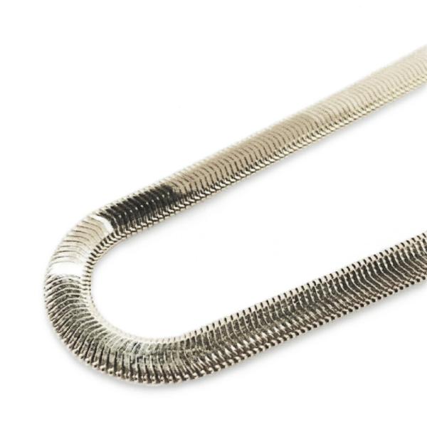 ネックレス チェーン PT850 プラチナ オーバルスネークチェーン 幅4.5mm｜鎖 850pt ...