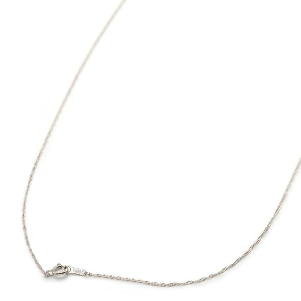 ネックレス チェーン PT850 プラチナ スクリューチェーン 幅1.0mm｜鎖 850pt 貴金属...