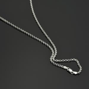 ネックレス チェーン シルバー925 ロールチェーン 幅3.1mm 長さ50cm