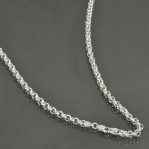 ネックレス チェーン シルバー925 ロールチェーン 幅5.5mm 長さ90cm｜鎖 銀 Silver アクセサリー メンズ｜rubby