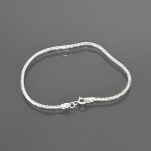 ブレスレット チェーン シルバー925 スネークチェーン 幅2.4mm 長さ