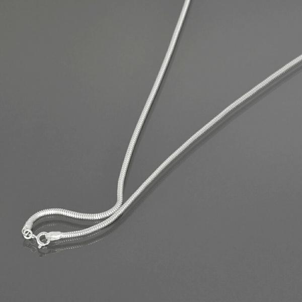 ネックレス チェーン シルバー925 スネークチェーン 幅2.4mm 長さ38cm｜鎖 銀 Silv...