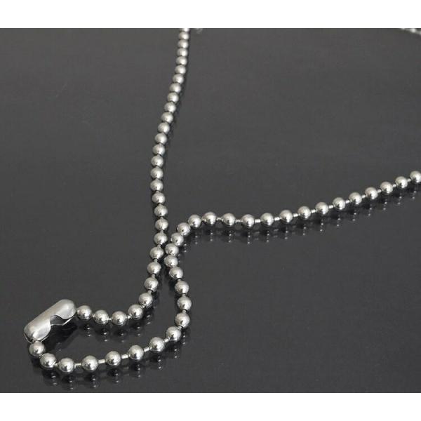 ネックレス チェーン サージカルステンレス 316L ボールチェーン (コネクタ) 幅4.5mm 長...