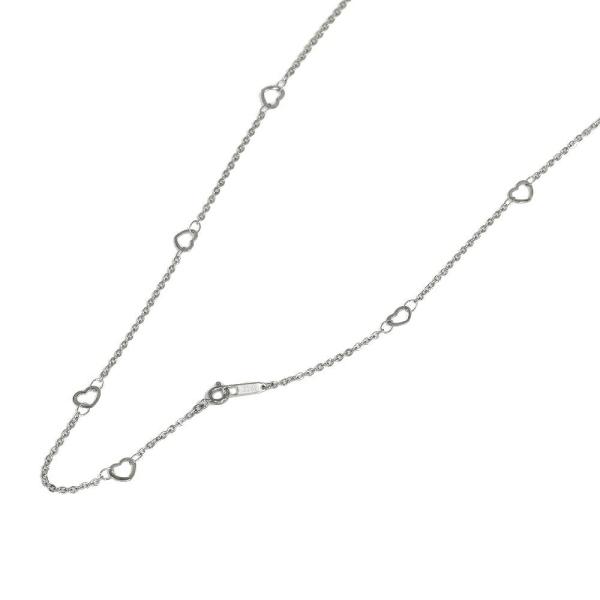 ネックレス チェーン サージカルステンレス 316L ハート×フラット小豆チェーン 幅5.1mm 長...