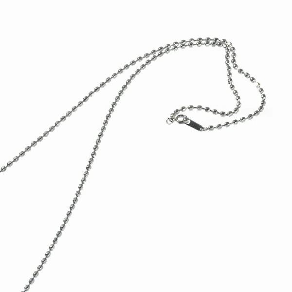ネックレス チェーン サージカルステンレス 316L カットボールチェーン 幅2.4mm 長さ50c...