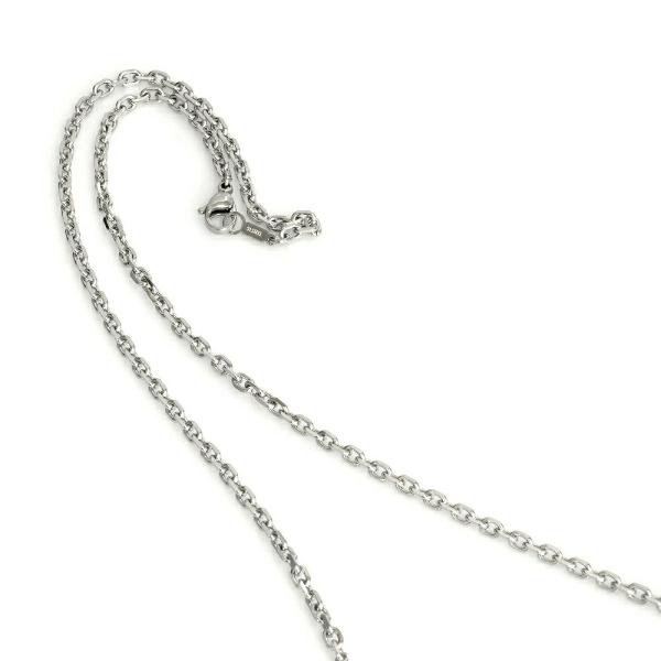 ネックレス チェーン サージカルステンレス 316L 4面カット小豆チェーン 幅3.3mm 長さ50...