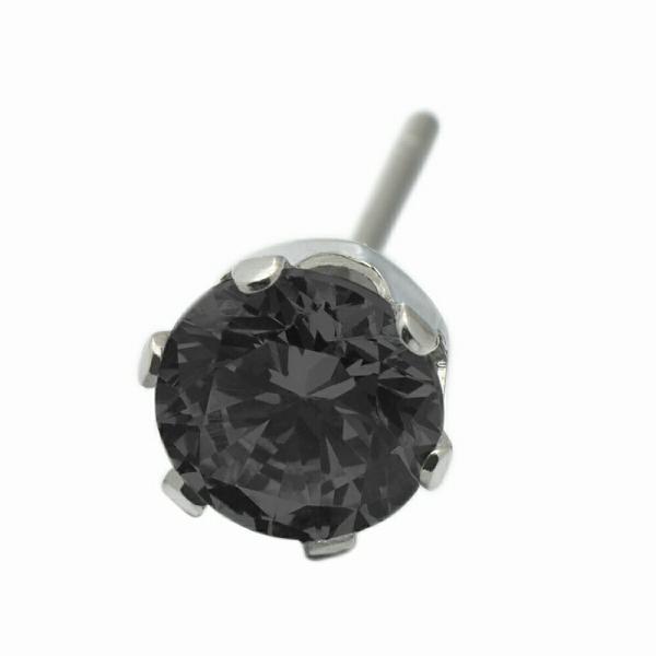 【バラ売り/1個】 ピアス サージカルステンレス キュービックジルコニアのスタンダードなピアス 石：...