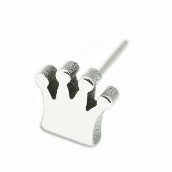 【バラ売り/1個】 ピアス サージカルステンレス クラウンモチーフのピアス 王冠