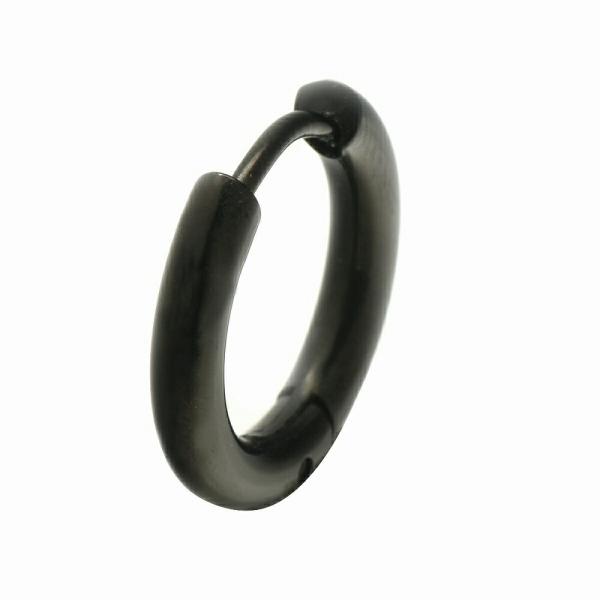 【バラ売り/1個】 ピアス サージカルステンレス シンプルなパイプ型フープピアス 幅2.5mm 直径...