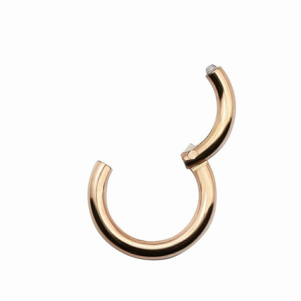 【バラ売り/1個】 ボディピアス サージカルステンレス 装着簡単ワンタッチタイプのセグメントリング ...