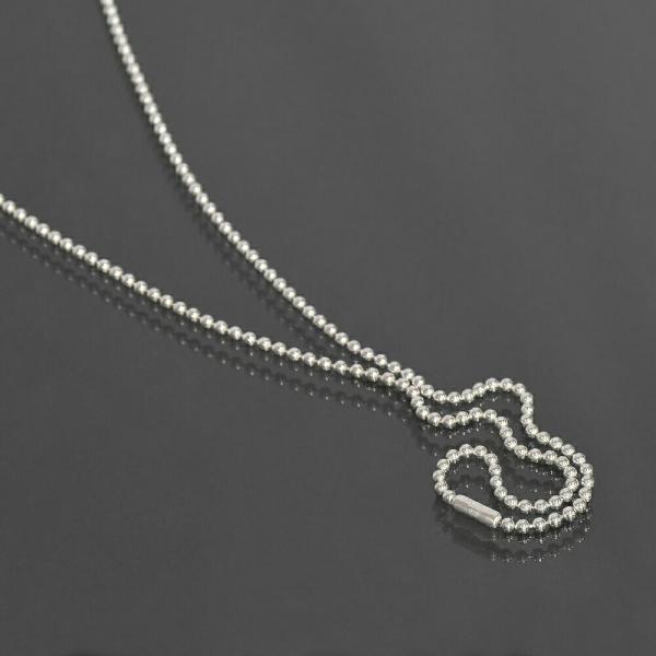 ネックレス チェーン シルバー925 ボールチェーン コネクタ 幅2.5mm 長さ70cm｜鎖 銀 ...