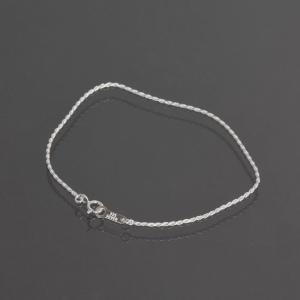 ブレスレット チェーン シルバー925 カットフレンチロープチェーン 幅1.1mm 長さ19cm｜鎖 銀 Silver アクセサリー レディース メンズ｜rubby