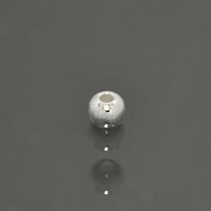 1個売り】 ビーズパーツ シルバー925 プレーン丸玉の穴あき貫通ビーズ