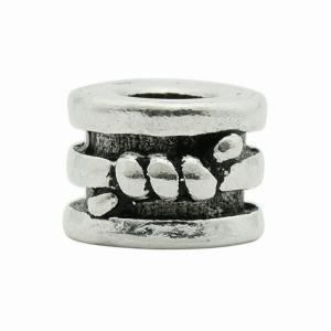 1個売り】 ビーズパーツ シルバー925 クロス模様ビーズ 外径10.0mm 高