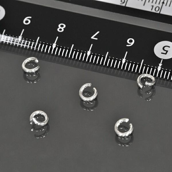 【1個売り】 丸カン シルバー925 丸環 線径1.0mm 直径5.0mm マルカン｜手芸用品 金具...