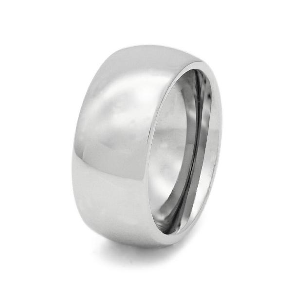 指輪 タングステン シンプルな甲丸リング 幅8.0mm 銀色 シルバー｜Tungsten アクセサリ...