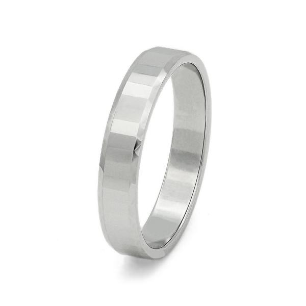 指輪 タングステン 細かいカット入りリング 幅4.0mm｜Tungsten アクセサリー レディース...