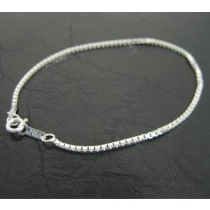 ブレスレット チェーン シルバー925 ベネチアンチェーン 幅1.5mm