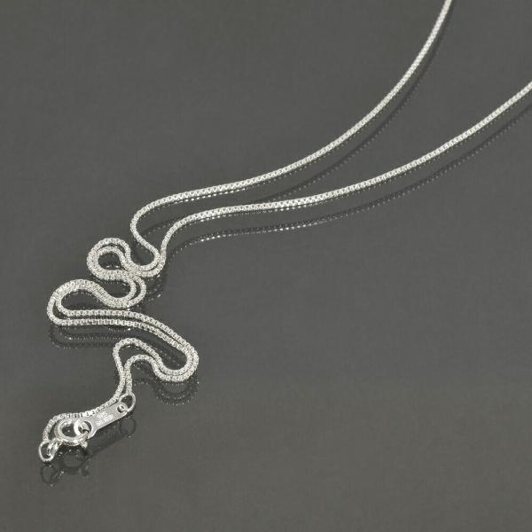 ネックレス チェーン シルバー925 ベネチアンチェーン 幅0.9mm 長さ45cm｜鎖 銀 Sil...