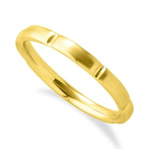 指輪 18金 イエローゴールド 甲丸リング 幅3.5mm つや消し加工 財務省
