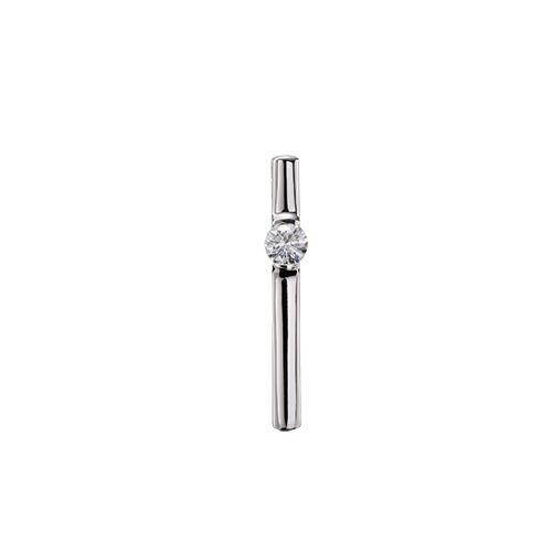 ペンダントトップ PT900 プラチナ 天然石 一粒スティックペンダント 主石の直径約3.8mm レ...