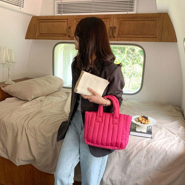 「商品大幅値下げ 在庫ある分だけ早い者勝ち」 トートバッグ キルティング  ダウン シンプル カジュ...