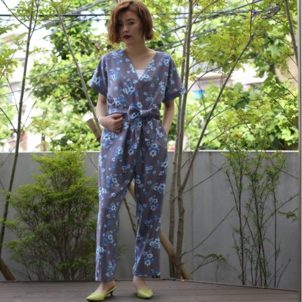 「商品大幅値下げ 在庫ある分だけ早い者勝ち」 オールインワン レディース 半袖 サロペット 花柄 カ...