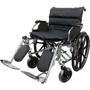 Nice WayBIG(ナイスウェイ) 車椅子 介助式 折り畳み 自走式車椅子 最大車椅子 自走式折りたたみ (座面幅約55cm)(自走式介護・介助用)(クッション付き)｜rubl