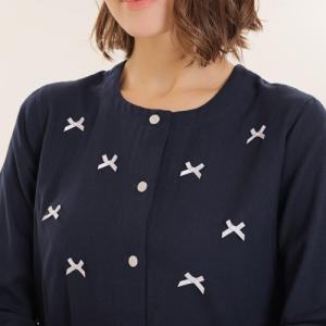 ナルエー パジャマ ダブルガーゼ 綿100% ...の詳細画像1